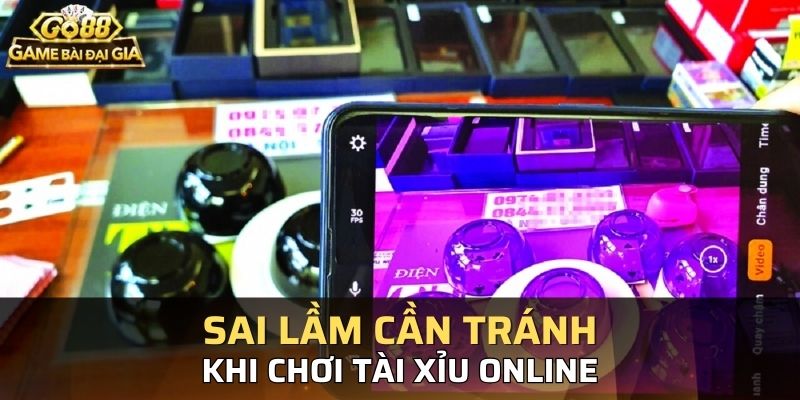 Các sai l?m c?n tránh khi cá c??c tài x?u online